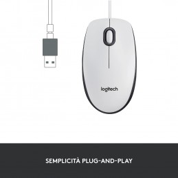 MOUSE OTTICO CON FILO B100W...